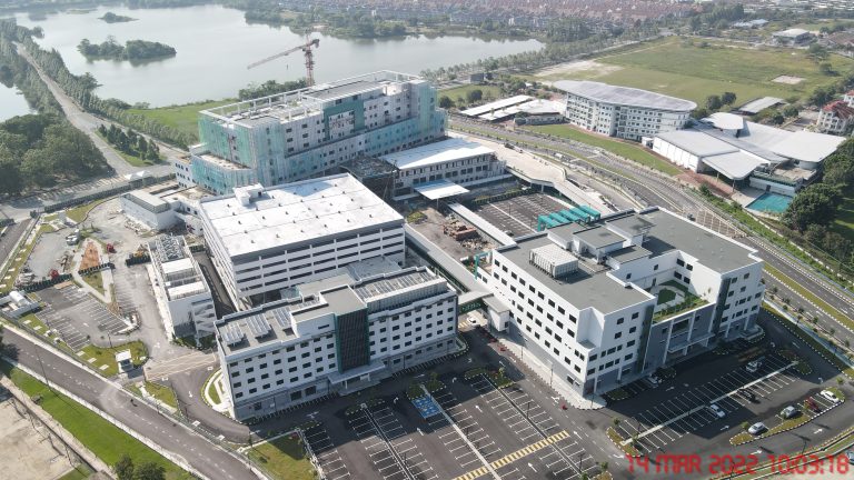 Aerial view of the Hospital
